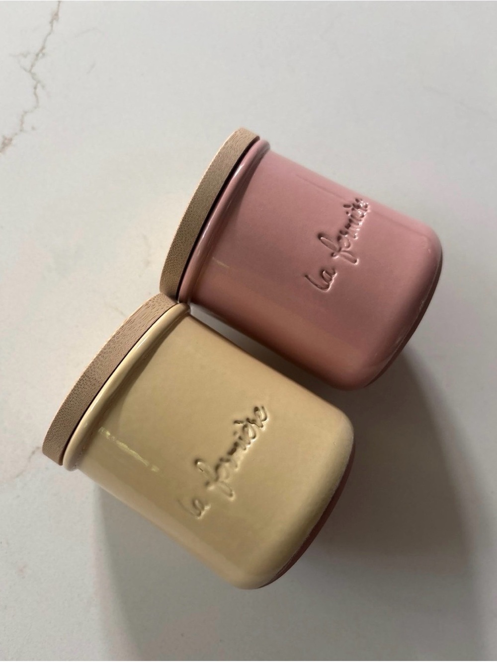 2 La Fermiere Reusable Terracotta Pots with lids